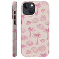 thumbnail image 1 of Funda DAIZAG para iPhone 15, conchas rosas, palmeras, 1 of 7