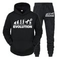 thumbnail image 2 of Conjunto de ropa deportiva para hombre, sudadera con capucha y pantalones para amantes del ciclismo, ropa deportiva de otoño, pantalones para correr, chándales unisex, 2 of 5