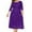 Purple, variant on POROPL Mother of the Bride Dresses,V Neck Puff Sleeve Pleated Skater Dress,Party Wedding Guest Dress