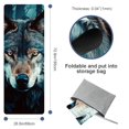 thumbnail image 4 of Wolf Yoga Towel with Storage Bag, 72.8"x26.8" - Suitable for Yoga, Pilates, Fitness, Gym Towel - Multi-functional Yoga Blanket Included, 4 of 6