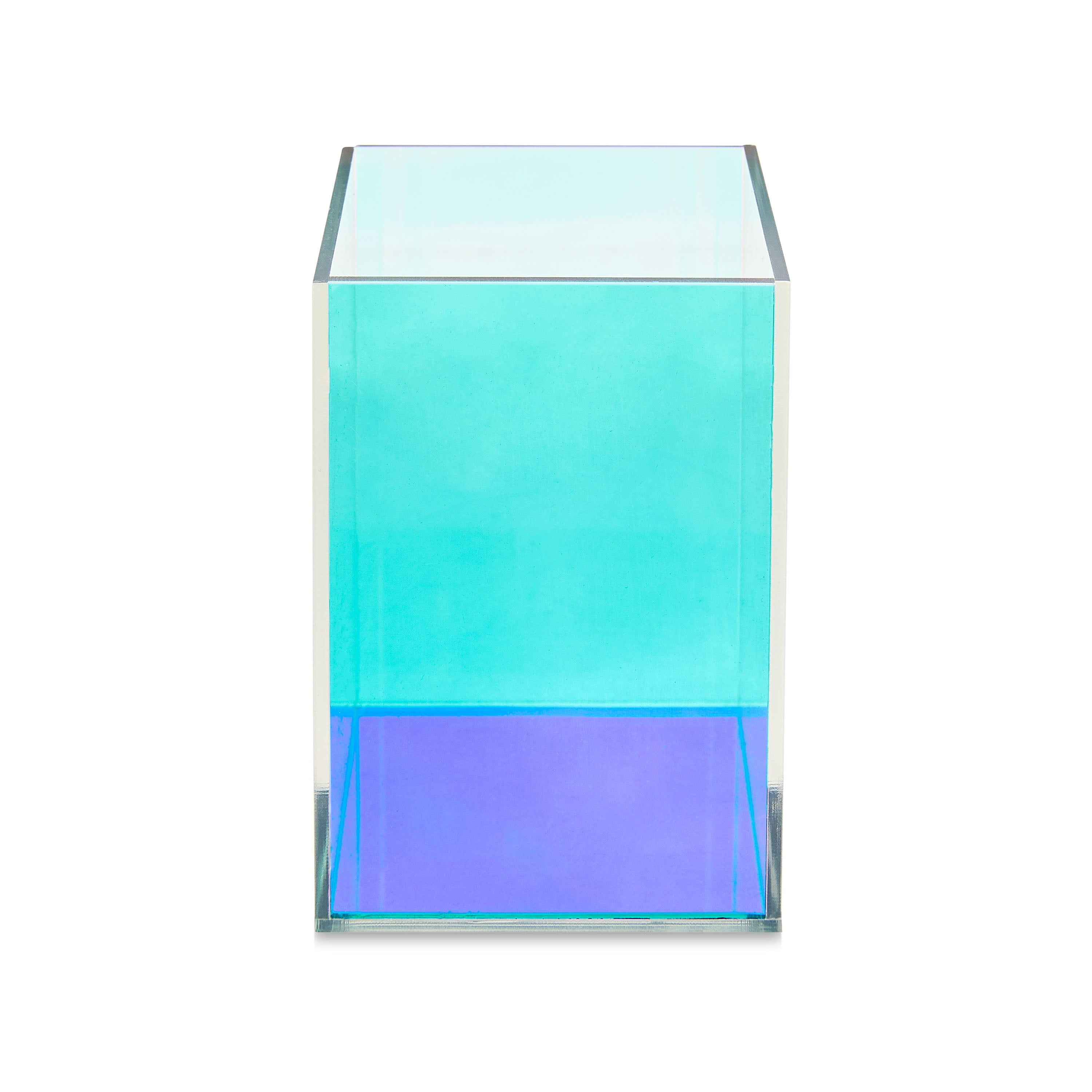 Pen+Gear Iridescent Pen Cup,New Rectangle Shape