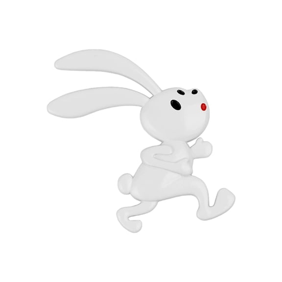 Ysmzzmsy 1 PCS 3D Rabbit Metal Car Emblem Sticker, 2.36 x 2.56 inches, Adhesive Decoration for Cars, Motorcycles