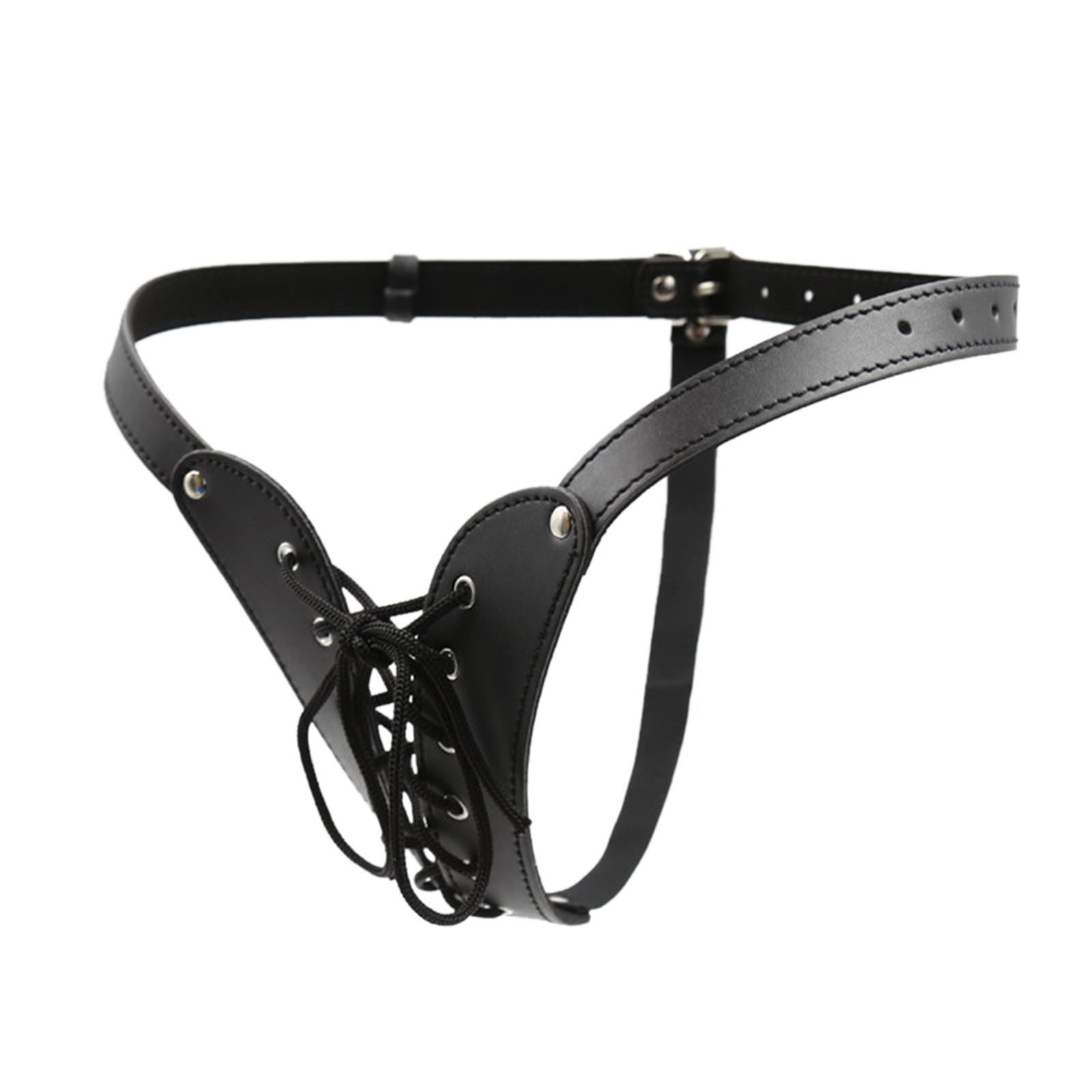 Women Underwear Brief Super Leather Strap Panties Lingerie Underpants