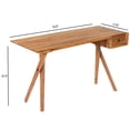 thumbnail image 3 of Vikky Natural Wood Desk, 5458312, 3 of 9