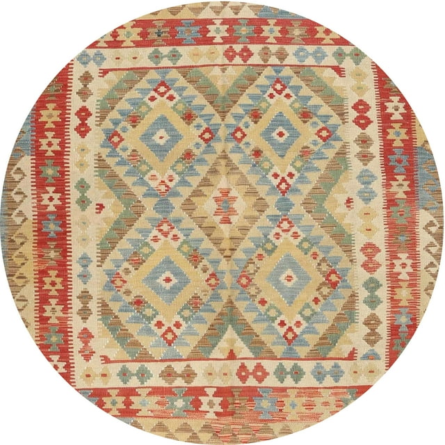 Ahgly Company Tapis d'Intérieur Ronds Contemporains Brun Chocolat du Sud-Ouest, Ronds de 3'