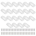 thumbnail image 1 of Uxcell 0/0 Flush Canvas Clips, 22 Pcs Metal Picture Framing Mirror Clips Z Shape Mounting Tools with Mounting 2 Holes for Photo Painting, Include 44 Screws, Silver Tone, 1 of 6