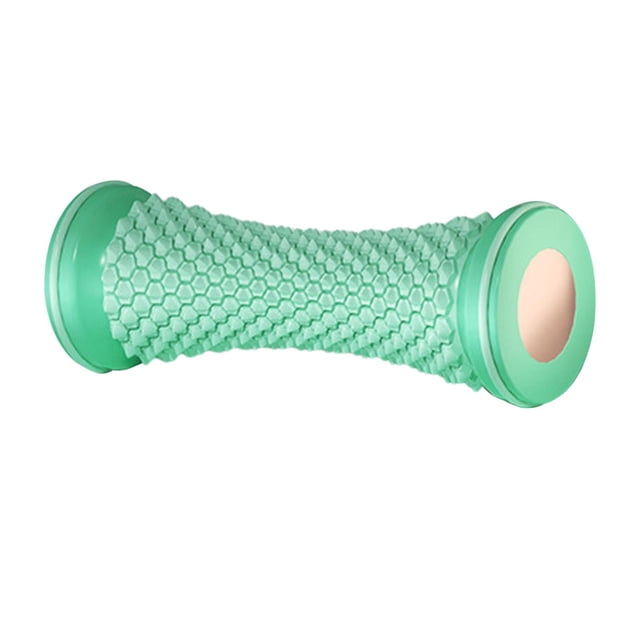 Rodillo de masaje de pies, rodillo de ejercicio, masaje de tejido profundo para mujeres, fascitis Azul