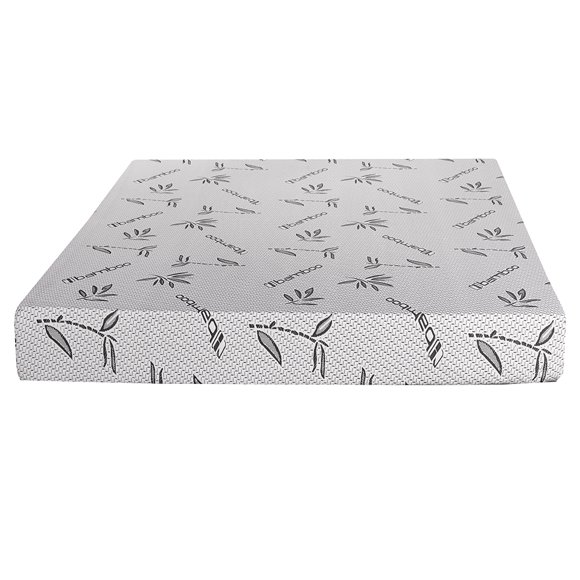 Matelas en Mousse de 8 Pouces en Bambou Brise, Format Simple