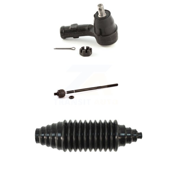 Transit Auto Kit de Direction avant Droite (Côté Passager) Embout de Biellette et Botte pour Voiture 2009-2011 Ford Focus avec Ratio Fixe KTB-100697