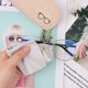 thumbnail image 5 of Paquete de 4 estuches rígidos para gafas de lona de lino, caja protectora para gafas de sol con 4 paños para gafas (4 colores) JM, 5 of 5