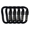 thumbnail image 1 of Hunter Safety Systems Recon Steel Carabiners - High-Strength, Easy-Locking, and Versatile Clips (5-Pack), 1 of 3