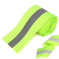 thumbnail image 2 of Reflective Tape Ribbon Sew on Lime Synth Fabric 2" x 3 yds, 2 of 6