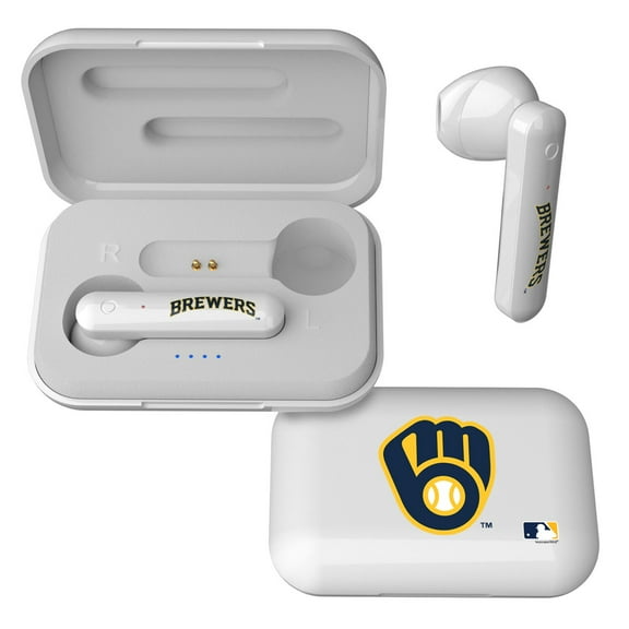 Keyscaper Milwaukee Brewers Wireless TWS Insignia Design Earbuds