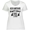 thumbnail image 3 of Inktastic New Hampshire Awesome Since 1788 Women's Plus Size T-Shirt, 3 of 5