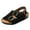 Black, variant on Youth Sandals Boys Toddler Boys Girls Buckle Sandals Comfort Open Toe Sandal with Adjustable Back Strap Size 9 (Beige,9 Toddler)