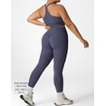 thumbnail image 3 of PISONIC Workout Sets for Women 2 Piece Plus Size Sports Bra and High Waist Leggings Yoga Outfits, 3 of 7