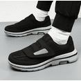thumbnail image 2 of Lightweight, comfortable and anti-slip walking shoes for both men and women, with a large opening upper design and hook and loop fastener., 2 of 8