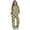 Checkered Clover Pattern, variant on St. Patrick's Two Piece Lounge Sets for Women with Checkered Clover, High Collar Wide Leg Tracksuit Set for Autumn Indoor Relax, Size Large
