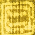 thumbnail image 1 of Ahgly Company Indoor Square Abstract Yellow Modern Area Rugs, 6' Square, 1 of 4
