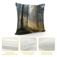 thumbnail image 4 of Chilfamy Sunlight Path Mist Pillow Covers for Couch Sofa Indoor Outdoor Pillow Case Autumn Season for Car Couch Bedroom 1PC 20x20in, 4 of 5