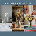thumbnail image 6 of Unique Bargains Glass Bud Vases Set for Small Flower Vases Clear 2.6"L x 2.6"W x 4.3"H, 6 of 6