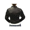 thumbnail image 2 of Redline Women's Fringe Goat Leather Motorcycle Jacket, Black L-3225 (S), 2 of 2