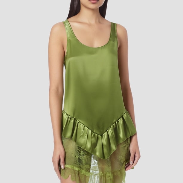 WILLBEST Vestidos De Lino Para Mujer, Vestido Informal De Manga Corta Con Cuello Redondo, Vestido Holgado De Verano Con Malla Hueca Para Uso Doméstico Y Al Aire Libre.