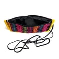 thumbnail image 2 of Multicolored Woven Striped Cushioned Soft Eyeglasses Pouch Sunglasses Holder with Strap Handmade Bag, 2 of 4