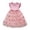 Pink, variant on REDARER Girls Flutter Sleeve Ribbed Tulle Dress with Floral Embroidery & Bowknot Detail Princess Party Outfit,12-18 Months