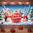 thumbnail image 5 of Penguin Winter Theme Merry Christmas Holiday Backdrop for Christmas Party Indoor Decoration New Year Celebration, 5 of 9