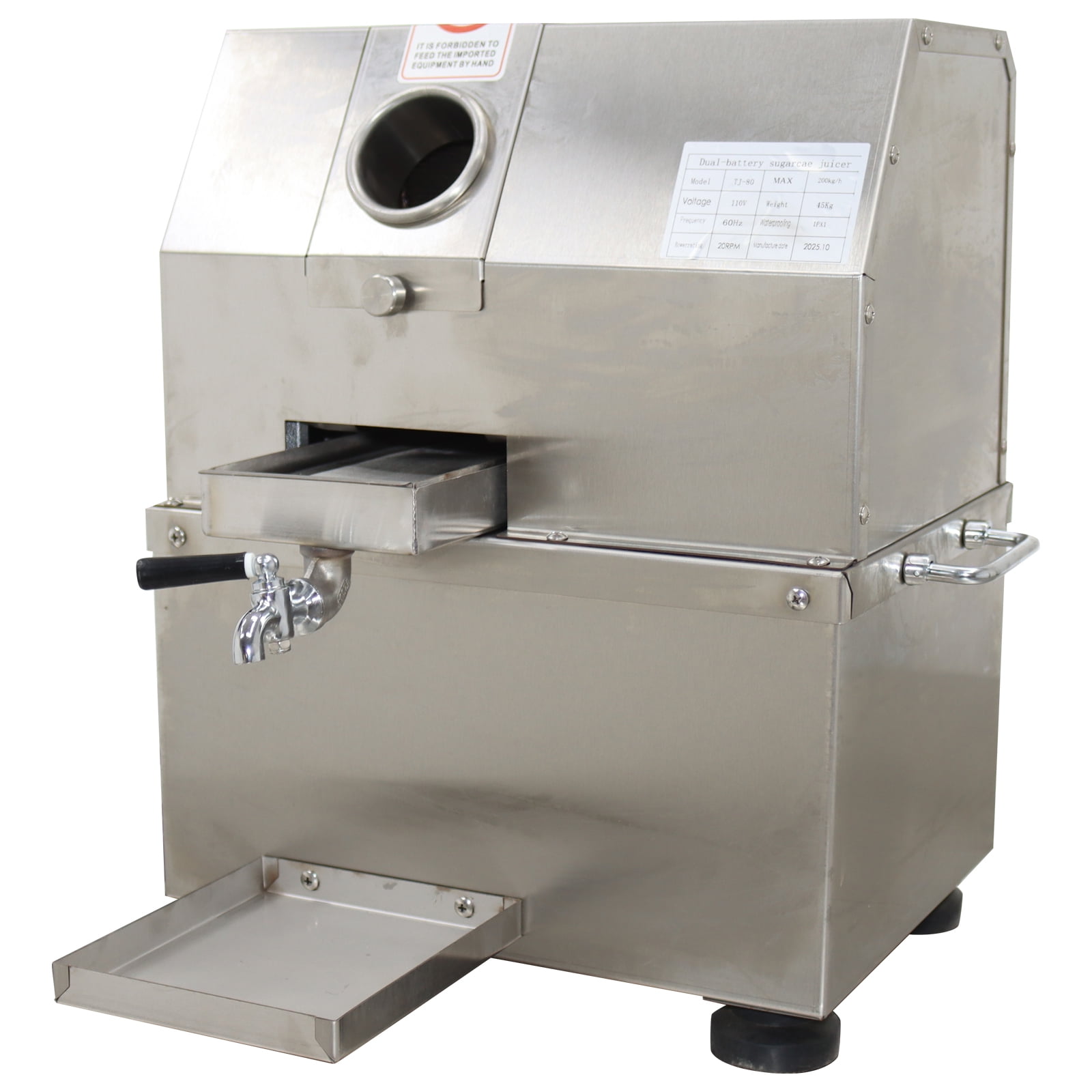 Electric  3-Roller Sugarcane Juicer Sugar Cane Juice Extractor  Sugarcane Squeezing Machine
