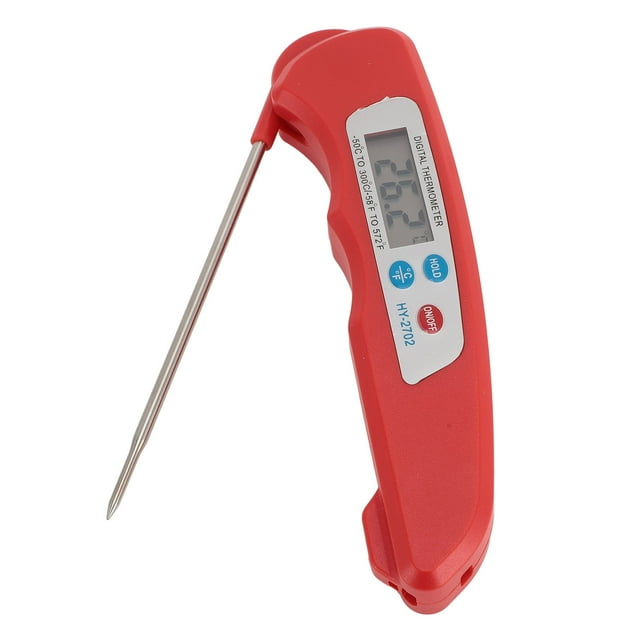 Foldable Long Probe Digital Thermometer Fast Read Food Thermometer, Candy Making, Outside Grill for Grilling Kitchen Cooking Outdoor