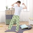 thumbnail image 5 of Kids' Pajama Pants Soft Relaxed Fit Sleep Pants Lounge Pants with Pockets Cute Frogs on Lily Pads Medium, 5 of 9