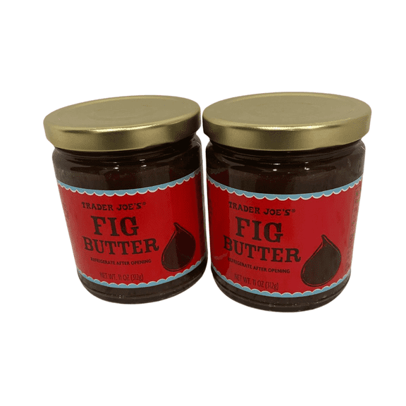 Trader Joe’s Fig Butter Spread, Sweet Fruit Spread, 11 oz Glass Jar, 2 Pack