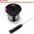 thumbnail image 2 of Reusable K Cups for Keurig, 6-Pack Refillable Coffee Filter Pods for Keurig 1.0 and 2.0 Brewers with Cleaning Brush, 2 of 6