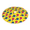 thumbnail image 2 of KLL Christmas Tree Skirt,Party Decorations Farmhouse for Christmas Decorations Holiday Party 30" -Colorful Ping Pong, 2 of 6