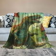 thumbnail image 2 of Fenyluxe Dinosaur Blanket Dinosaurs Throw Blankets Cozy Flannel Blanket Lightweight Blanket Dinosaur Gifts for Boys Girls Kids Teens for Couch Sofa Bed  60x80in, 2 of 6