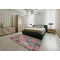 thumbnail image 4 of Ahgly Company Indoor Rectangle Abstract Gunmetal Gray Patchwork Area Rugs, 2' x 3', 4 of 6