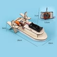thumbnail image 2 of Modelo de barco con rueda de paletas para estudiantes, experimentos científicos, juguetes de Control remoto, 2 of 8