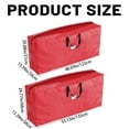thumbnail image 3 of Sac de Rangement pour Arbre de Noël pour Arbre de 4,4 Pi - Imperméable, Durable, à Fermeture Éclair avec Poignées de Transport, Protège contre la Poussière et l'Humidité, Rouge, Rangement, 3 of 9