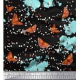 thumbnail image 1 of Soimoi Rayon Fabric Dot,Floral & Butterfly Print Fabric by Yard 56 Inch Wide, 1 of 3