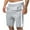 Gray, variant on Honeeladyy Men Pocket Shorts Elastic Waist Shorts Straight Leg Pants Work Pants Five Point Pants