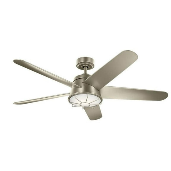 54 inch Ceiling Fan with Light Kit-Brushed Nickel Finish Bailey Street Home 147-Bel-4435943