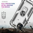 thumbnail image 5 of For Motorola Moto G 5G 2023 Shockproof Hybrid Dual Layer PC + TPU with Ring Stand Metal Kickstand Heavy Duty Shell Armor Phone Case Cover by Xpression - Silver, 5 of 8