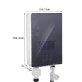thumbnail image 3 of Calentador de agua eléctrico sin tanque: pequeño calentador de agua instantáneo con interruptor de aire y kit de cabezal de ducha para baño o bañera, enchufe estadounidense., 3 of 7