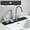 Black, variant on Long Narrow Silicone Trivet & Drying Pad, Elevated Texture Avoid Standing Water, No-Scald Protect Wooden And Stone Countertops
