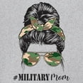 thumbnail image 3 of Military Mom Sweatshirt Proud Mom Life Messy Bun Sunglasses Mother's Day Mama Mommy Active Duty Veteran Vet Crewneck, 3 of 7