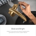 thumbnail image 3 of Moen TS6984BG Flara Brushed Gold Two-Handle 8 in. Widespread Lever Handle Bathroom Faucet Trim Kit, Valve Required, 3 of 5