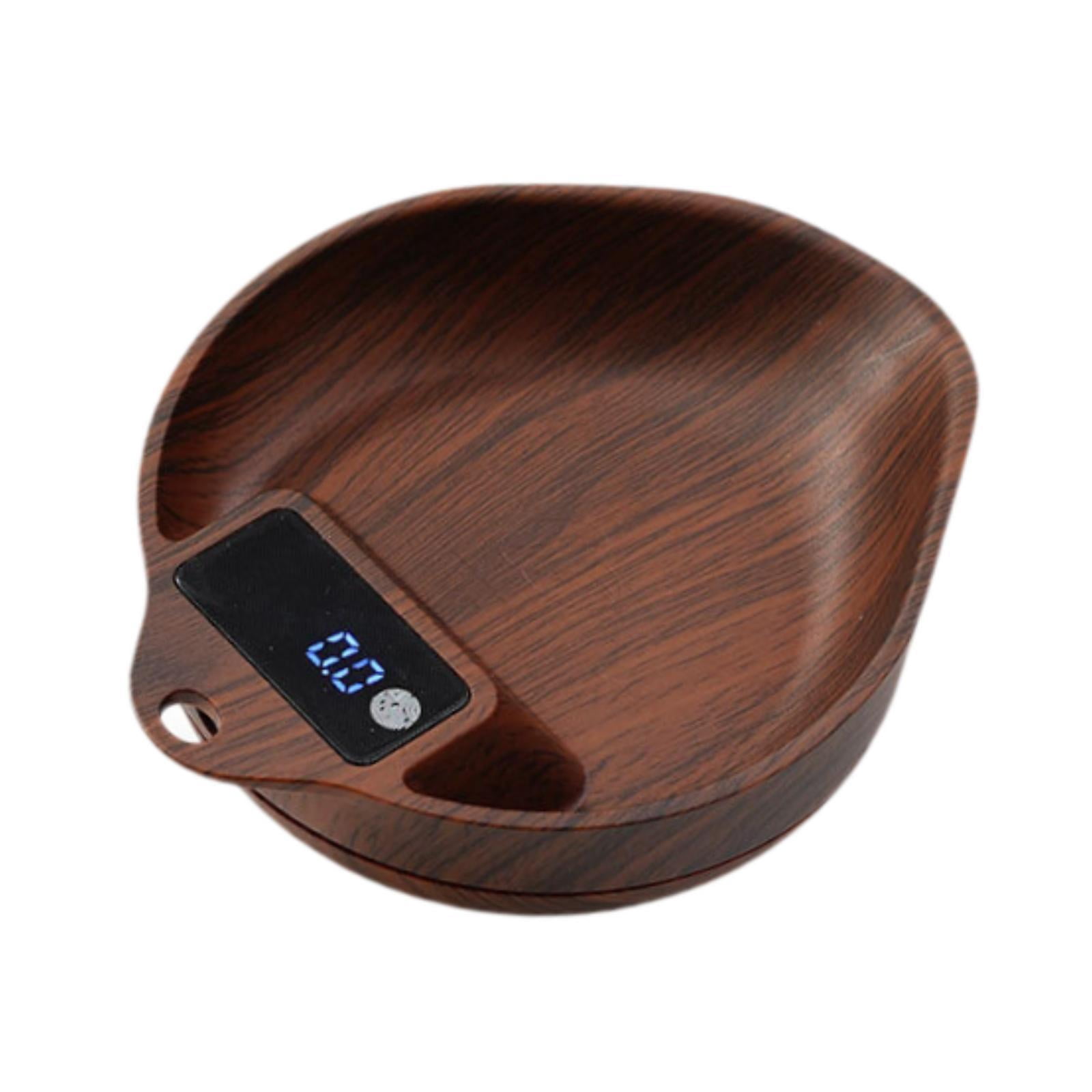 Fiocias Coffee Bean Scale Portable Baking Scales Professional, Non Slip Base, Electronic Brown