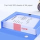 thumbnail image 4 of Caja de archivo plegable A4 de 35 cm de ancho caja de almacenamiento de archivos de plástico caja de información con vídeo plegable, 4 of 8